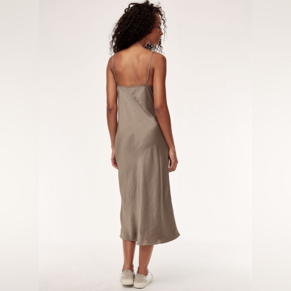 Aritzia Wilfred Free Christine Slip Dress - champagne colour - Picture 5 of 10